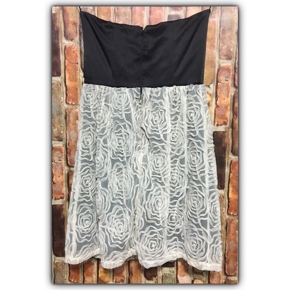 Judith March embroidered floral soutache strapless cocktail party dress Small - Picture 6 of 6